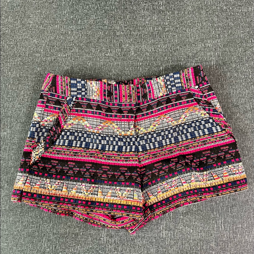 Trina Turk Multi Colored Tweed Shorts Size 2 Never Worn